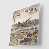 Bremen, Duitsland, 1719 Vierkante Klok (Hoek)