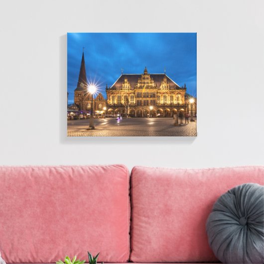 Bremen Duitsland Canvas Afdruk (Insitu (Woonkamer))