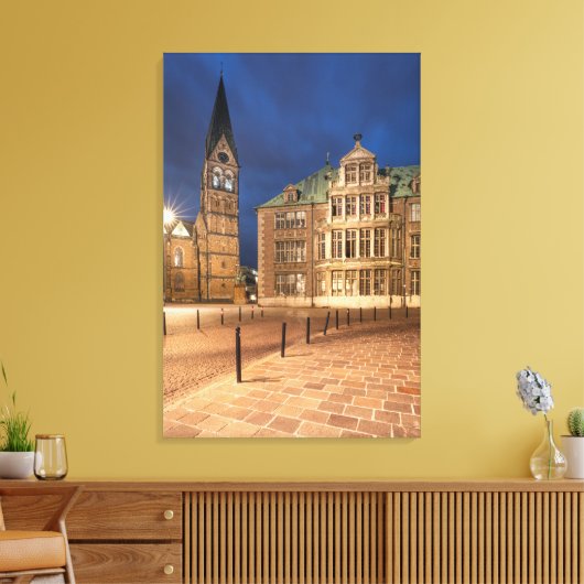 Bremen Duitsland Canvas Afdruk (Insitu (Woonkamer))