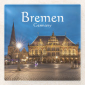 Bremen Duitsland Glazen Onderzetter (Voorkant)