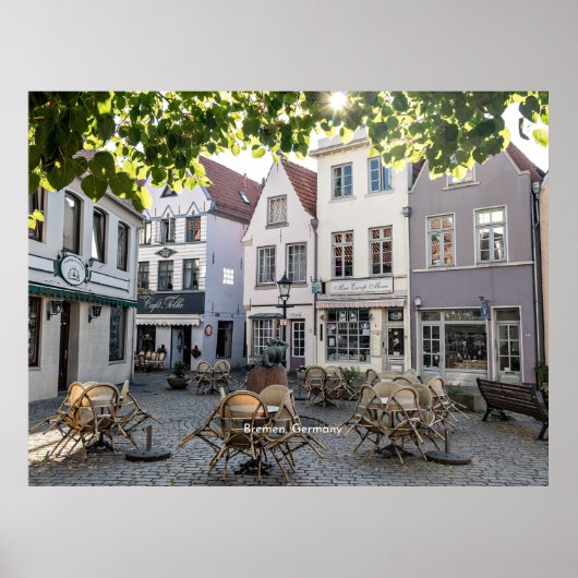 Bremen, Duitsland, historisch centrum, Poster (Voorkant)