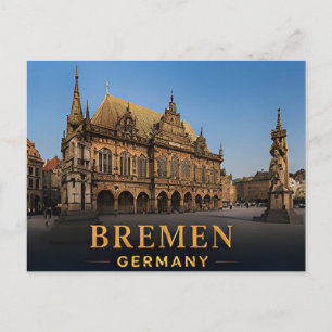 Bremen Duitsland Historische Stad Reisbestemming Briefkaart