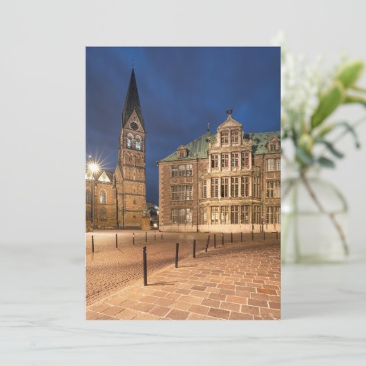 Bremen Duitsland Kaart (Staand voorkant)