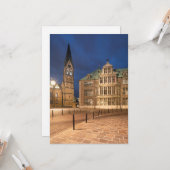 Bremen Duitsland Kaart (Voorkant / Achterkant in situ)