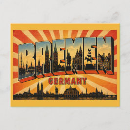 Bremen Duitsland Roland Standbeeld Briefkaart