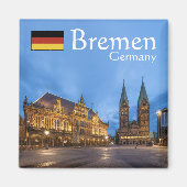 Bremen Duitsland Souvenir Magneet (Voorkant)