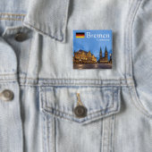 Bremen Duitsland Souvenir Vierkante Button 5,1 Cm (In situ)