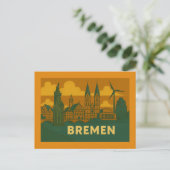 Bremen Duitsland Stad Kunst Briefkaart (Staand voorkant)