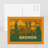 Bremen Duitsland Stad Kunst Briefkaart (Voorkant / Achterkant)