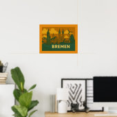 Bremen Duitsland Stad Kunst Poster (Thuiskantoor)