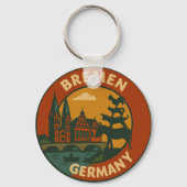 Bremen Duitsland Stad Kunst Sleutelhanger (Achterkant)