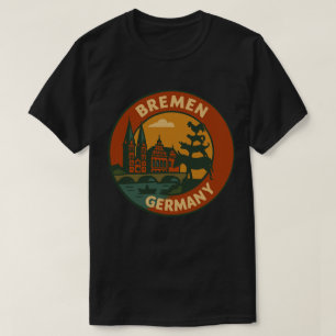 Bremen Duitsland Stad Kunst T-shirt
