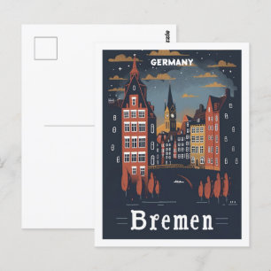 Bremen Duitsland Vintage Beroemde Reisplaats Briefkaart