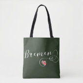 Bremen Heart Flag, Duitsland Tote Bag (Voorkant)