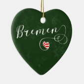 Bremen Heart, Ornament met kerstbomen, Duitsland (Rechts)