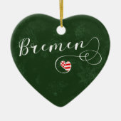 Bremen Heart, Ornament met kerstbomen, Duitsland (Voorkant)