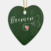 Bremen Heart, Ornament met kerstbomen, Duitsland (Links)