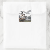 Bremen Musici Fun Animal Story Vierkante Sticker (Tas)