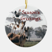 Bremen Musicians Fun Animal Story Keramisch Ornament (Voorkant)