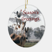 Bremen Musicians Fun Animal Story Keramisch Ornament (Links)