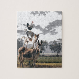 Bremen Musicians Fun Animal Story Legpuzzel