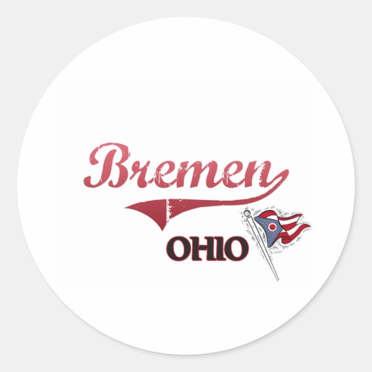 Bremen Ohio City Classic Ronde Sticker (Voorkant)
