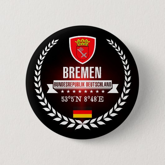 Bremen Ronde Button 5,7 Cm (Voorkant)