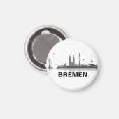 Bremen Skyline Kühlschrank Magnet (Voorkant / Achterkant)