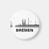 Bremen Skyline Kühlschrank Magnet (Voorkant)
