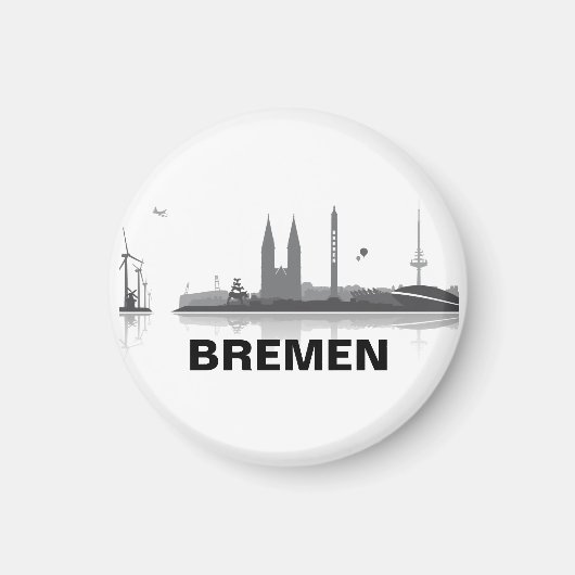 Bremen Skyline Kühlschrank Magnet (Voorkant)