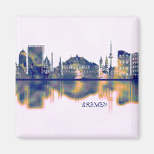 Bremen Skyline Magneet (Voorkant)