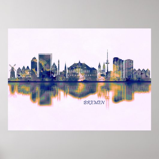 Bremen Skyline Poster (Voorkant)