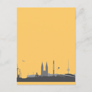 Bremen Skyline Postkarte Briefkaart