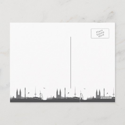 Bremen Skyline - Postkarte / Grußkarte Briefkaart (Achterkant)