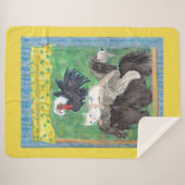 Bremen Town Musicians - Waterverf Sherpa Deken (Voorkant (horizontaal))