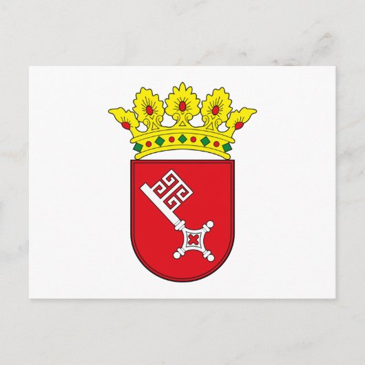 Bremen - Wapenmunt van Briefkaart (Voorkant)