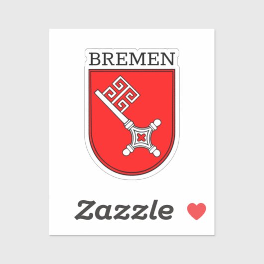 Bremen - Wapenmunt van de Button Sticker (Vel)