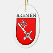 Bremen wapenschild keramisch ornament (Links)
