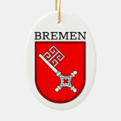 Bremen wapenschild keramisch ornament (Achterkant)