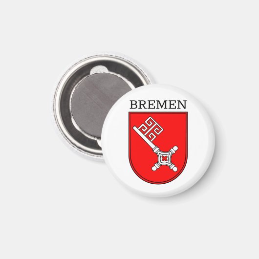Bremen wapenschild magneet (Voorkant / Achterkant)