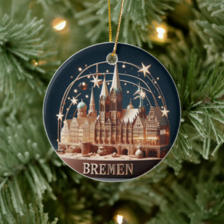 Bremen Wonderland: 3D kerstornament Keramisch Ornament