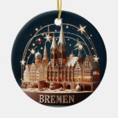 Bremen Wonderland: 3D kerstornament Keramisch Ornament (Voorkant)