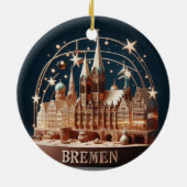 Bremen Wonderland: 3D kerstornament Keramisch Ornament (Achterkant)