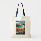 Bremer Bay Australië Illustratie Reizen Art Retro Tote Bag (Voorkant)