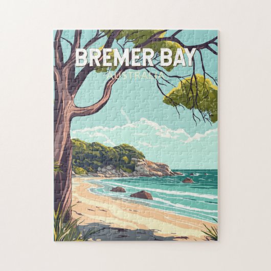 Bremer Bay Australië Travel Art Vintage Legpuzzel (Verticaal)