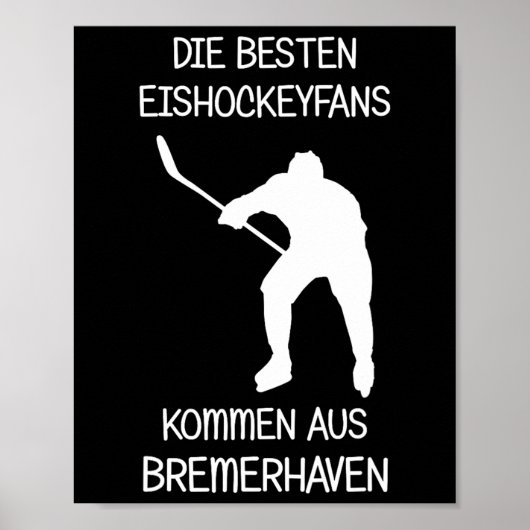 Bremerhaven IJshockey Fan Poster (Voorkant)