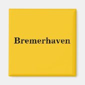 Bremerhaven  Magnet Schild Gold Gleb (Voorkant)