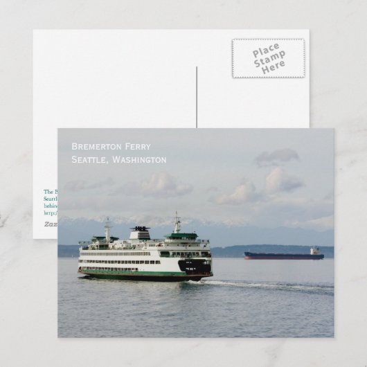 Bremerton Ferry Briefkaart (Voorkant / Achterkant)