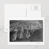 Bremerton, WA Aerial Uitzicht of Navy Docks Briefkaart (Voorkant / Achterkant)