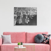 Bremerton, WA Aerial Uitzicht of Navy Docks Canvas Afdruk (Insitu (Woonkamer))